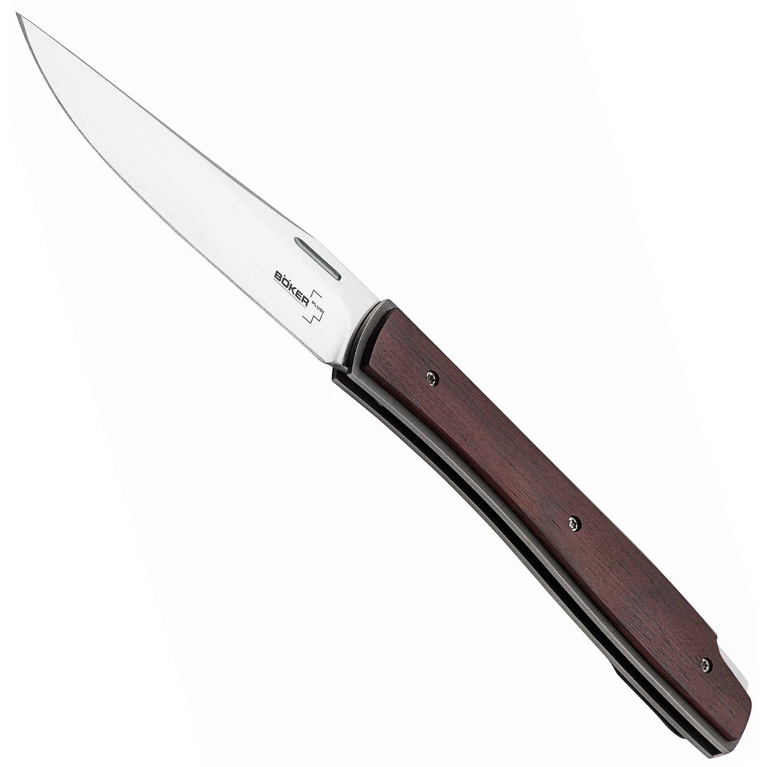 Boker Plus Urban Trapper Backlock Cocobolo Folder Knife, Satin Blade 1 Boker Plus Urban Trapper Backlock Cocobolo Folder Knife, Satin Blade