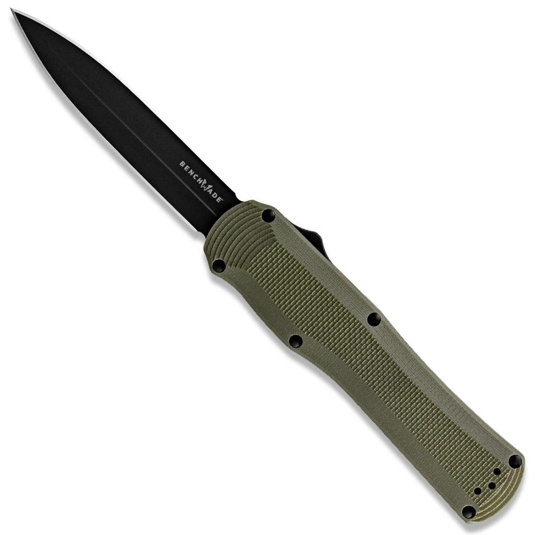 Benchmade OD Green Autocrat Dagger OTF Auto Knife, CPM-S30V Black Blade 1 Benchmade OD Green Autocrat Dagger OTF Auto Knife, CPM-S30V Black Blade