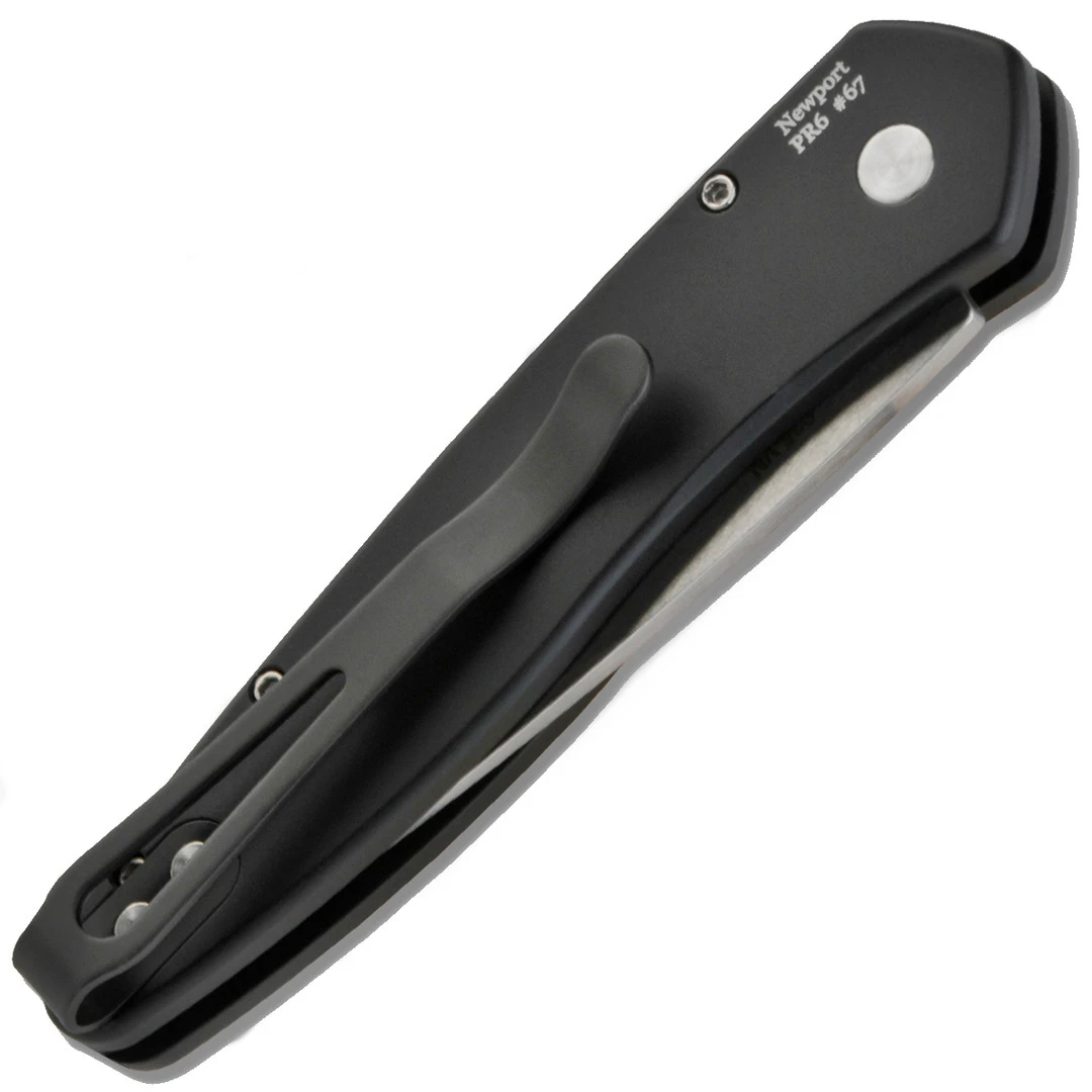 Pro-Tech Tuxedo Newport Auto Knife, Stonewash Blade 2 Pro-Tech Tuxedo Newport Auto Knife, Stonewash Blade - Image 2