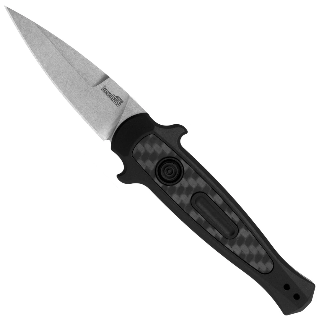 Kershaw Launch 12 Auto Knife, Carbon Fiber, Stonewash Blade 1 Kershaw Launch 12 Auto Knife, Carbon Fiber, Stonewash Blade