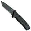 Boker Plus Strike Tanto Auto Knife, D2 Black Combo Blade