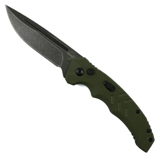 Boker Plus Exclusive OD Green Intention II Auto Knife, Dark Stonewash D2 Blade 3 Boker Plus Exclusive OD Green Intention II Auto Knife, Dark Stonewash D2 Blade -Knife Sales Store BO01BO484SOI 2 37530.1643229997