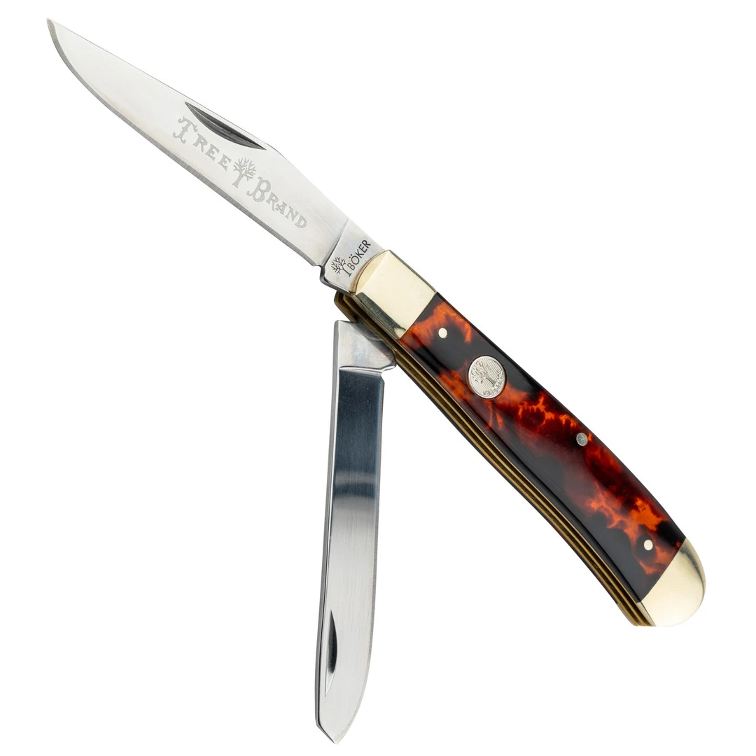 Boker 2.0 Trapper Knife, Faux Tortoise Handle 1 Boker 2.0 Trapper Knife, Faux Tortoise Handle