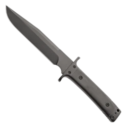 Bear & Son Bear Tac III Black G10 Fixed Blade Knife, Black Blade