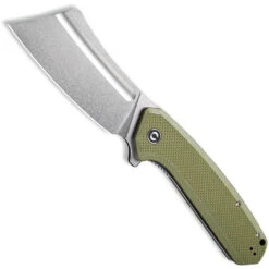 CIVIVI OD Green BullMastiff Flipper Knife, Stonewash Blade
