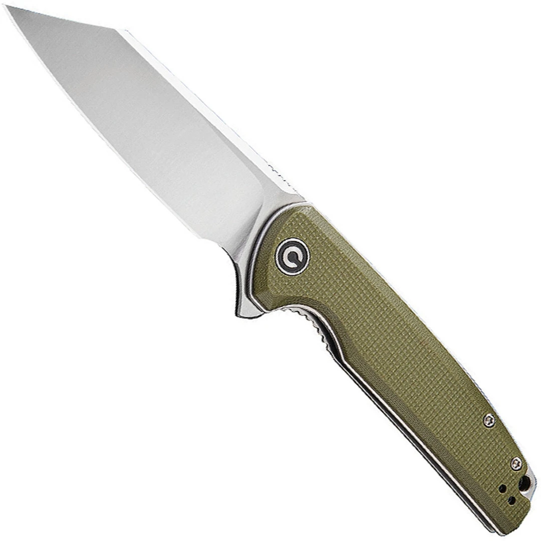CIVIVI Green G10 Brigand Flipper Knife, Satin D2 Blade 1 CIVIVI Green G10 Brigand Flipper Knife, Satin D2 Blade