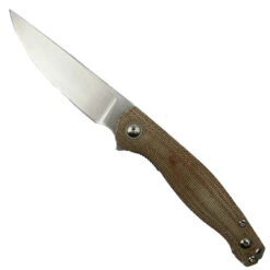 GiantMouse ACE Sonoma V2 Natural Canvas Micarta Folding Knife