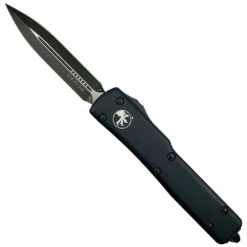 Microtech Tactical UTX-70 Dagger OTF Auto Knife, Black Blade