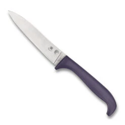 Spyderco Counter Puppy Purple Plain Edge Knife