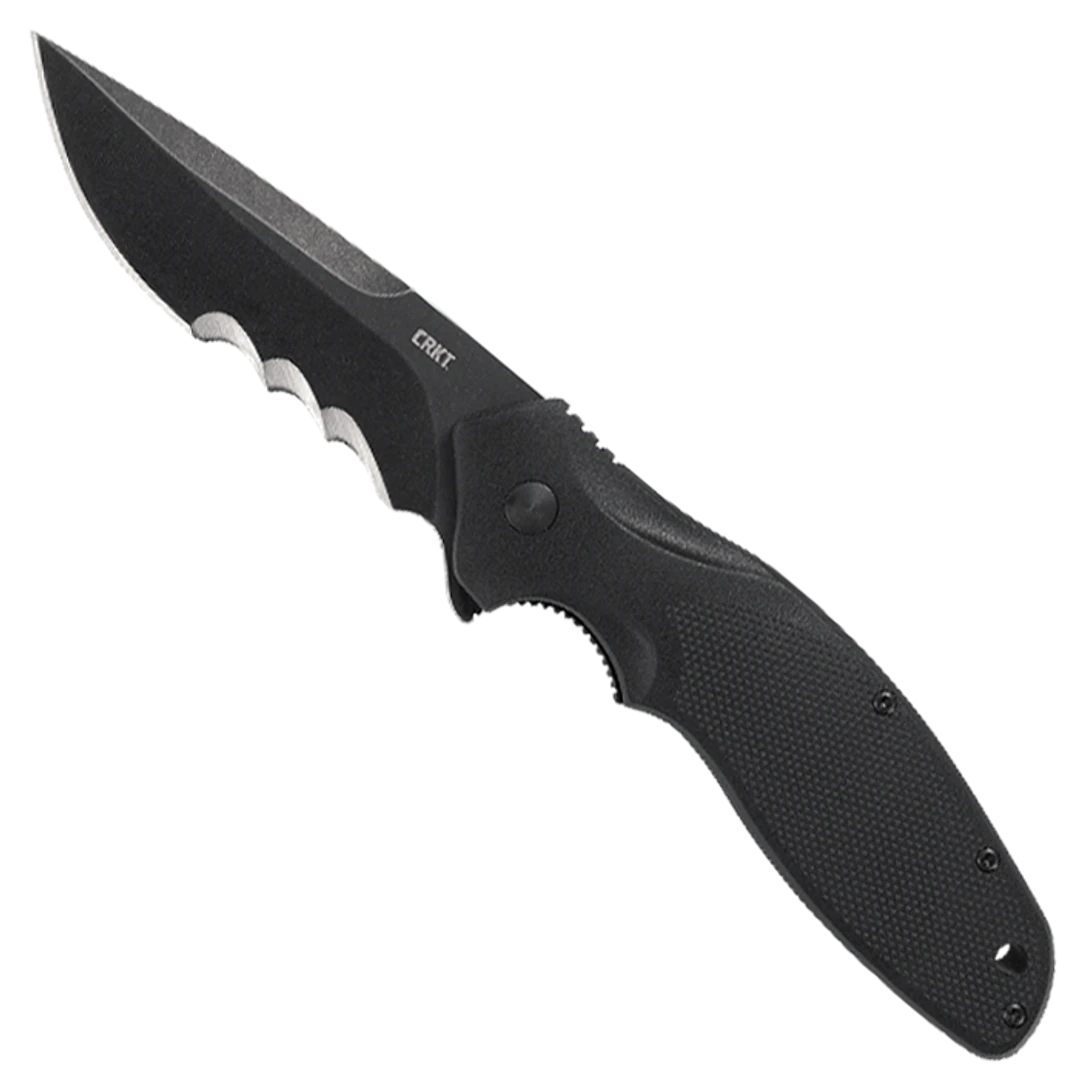 CRKT Shenanigan Black Veff Serrations Spring Assist Knife 1 CRKT Shenanigan Black Veff Serrations Spring Assist Knife