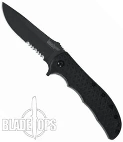 Kershaw Volt II 3650CKTST Spring Assisted Knife, Black Drop Point Combo Blade -Knife Sales Store KS3650CKTST 4 06765.1533222217