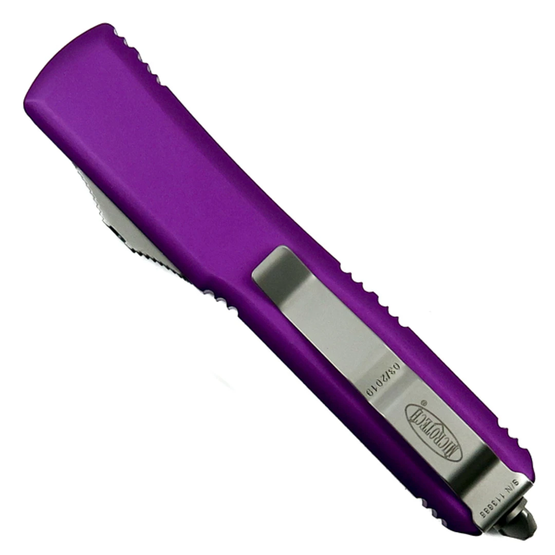 Microtech Violet Ultratech Dagger OTF Auto Knife, Stonewash Blade 2 Microtech Violet Ultratech Dagger OTF Auto Knife, Stonewash Blade - Image 2