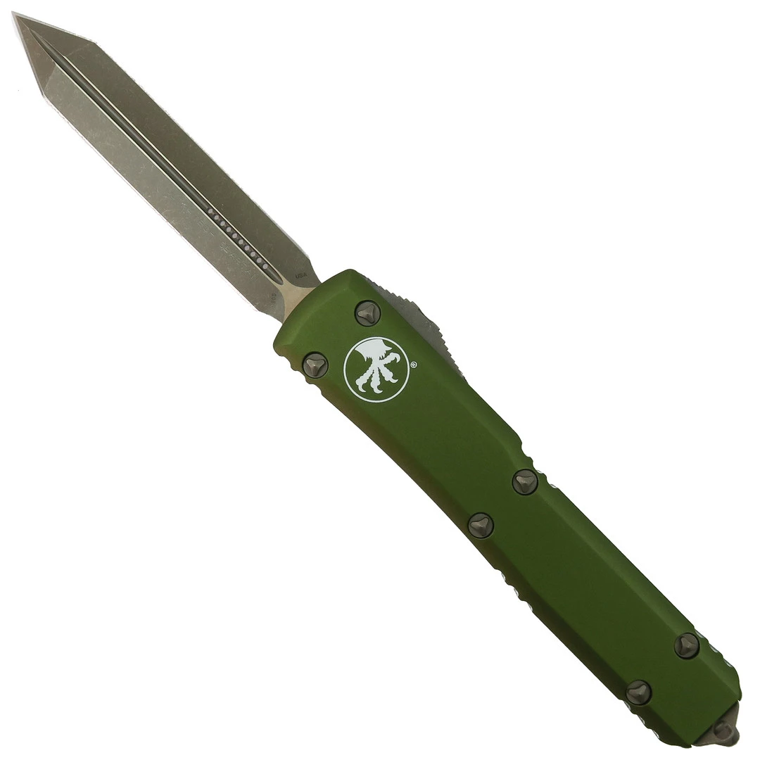Microtech OD Green Ultratech Spartan OTF Auto Knife, Bronzed Apocalyptic Blade 1 Microtech OD Green Ultratech Spartan OTF Auto Knife, Bronzed Apocalyptic Blade