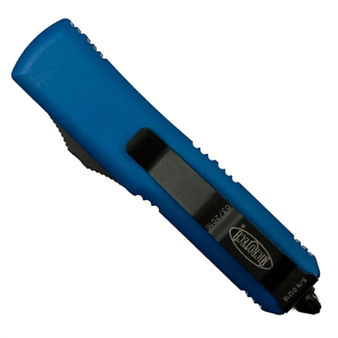 Microtech 231-1BL Blue UTX-85 S/E OTF Auto Knife, Black Blade 2 Microtech 231-1BL Blue UTX-85 S/E OTF Auto Knife, Black Blade - Image 2
