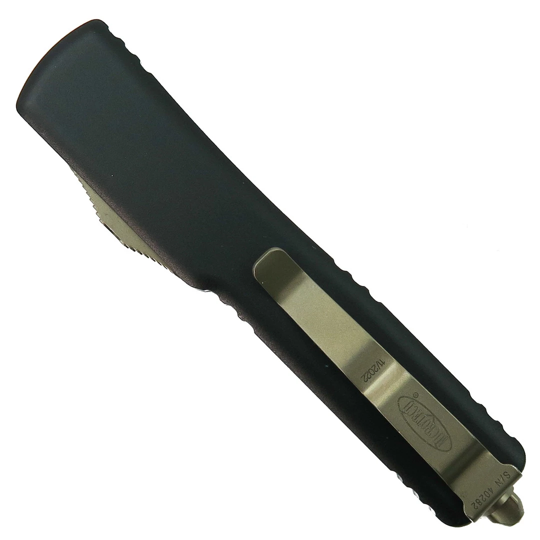 Microtech UTX-70 Spartan OTF Auto Knife, Bronzed Double Tanto Blade 2 Microtech UTX-70 Spartan OTF Auto Knife, Bronzed Double Tanto Blade - Image 2