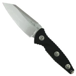 Microtech Socom Alpha Mini Warcom Fixed Blade Knife, Stonewash