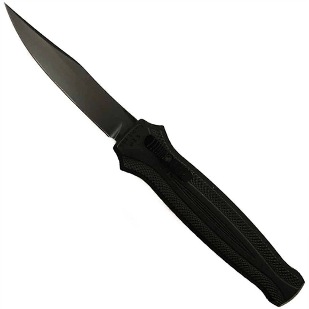 Piranha P-19BKT Rated-R OTF Auto Knife, 154CM Black Blade 1 Piranha P-19BKT Rated-R OTF Auto Knife, 154CM Black Blade