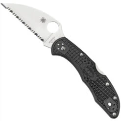 Spyderco C11FSWCBK Delica 4 Wharncliffe Folder Knife, VG-10 Satin SpyderEdge Blade