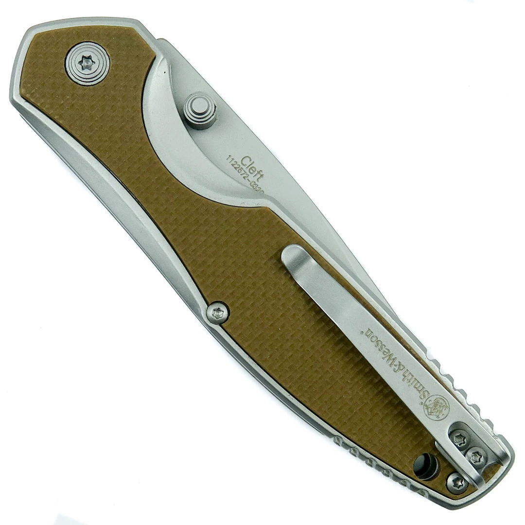 Smith & Wesson Cleft Assist Knife, Satin Clip Point Blade 2 Smith & Wesson Cleft Assist Knife, Satin Clip Point Blade - Image 2