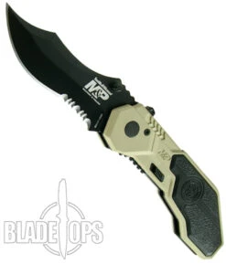 Smith & Wesson Military & Police MAGIC Assist Combo Drop Point, Desert Handle, SWMP1BSD -Knife Sales Store SWMP1BSD 4 89395.1533222177