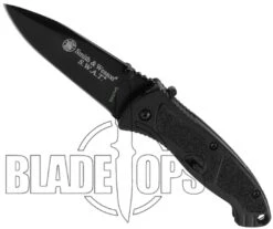 Smith & Wesson Medium SWATMB Spring Assist Knife, Black Handle, Black Plain Blade -Knife Sales Store SWSWATMB 4 77967.1533221968