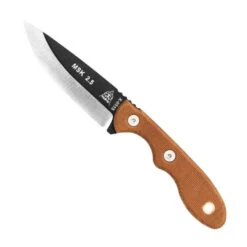 TOPS Knives TOPS Mini Scandi Fixed Blade Neck Knife, Black Blade