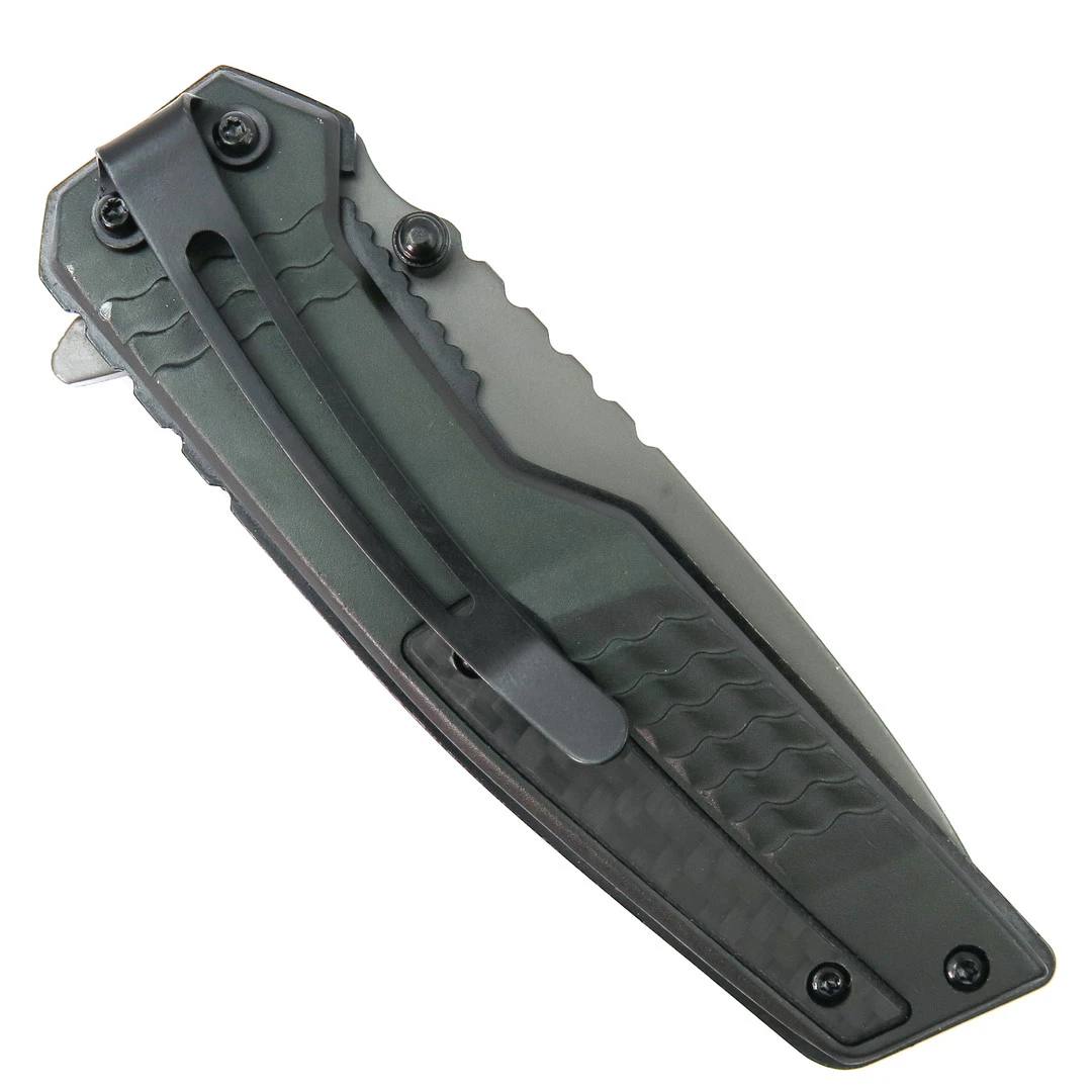 Smith & Wesson Spec Ops Carbon Spring Assist Folding Knife, Gray Tanto Blade 2 Smith & Wesson Spec Ops Carbon Spring Assist Folding Knife, Gray Tanto Blade - Image 2